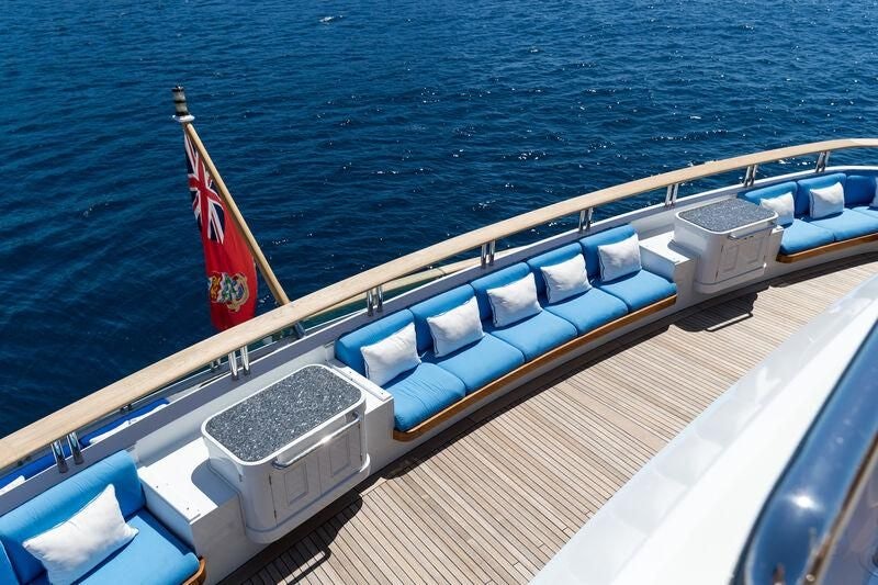 a boat on the water aboard BOADICEA Yacht for Sale
