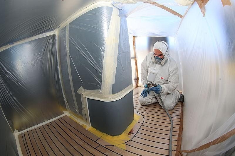 a person in a space suit aboard BOADICEA Yacht for Sale