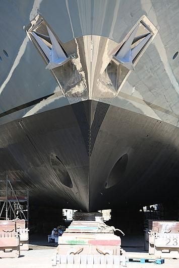 a large space ship aboard BOADICEA Yacht for Sale