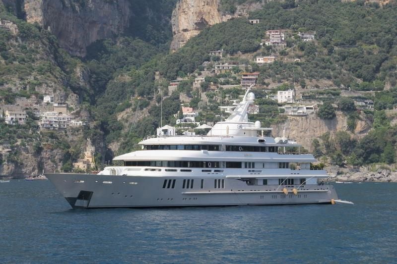 a boat on the water aboard BOADICEA Yacht for Sale