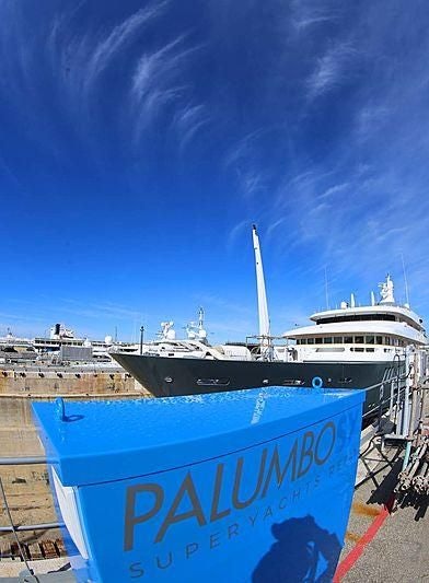 a boat docked at a pier aboard BOADICEA Yacht for Sale