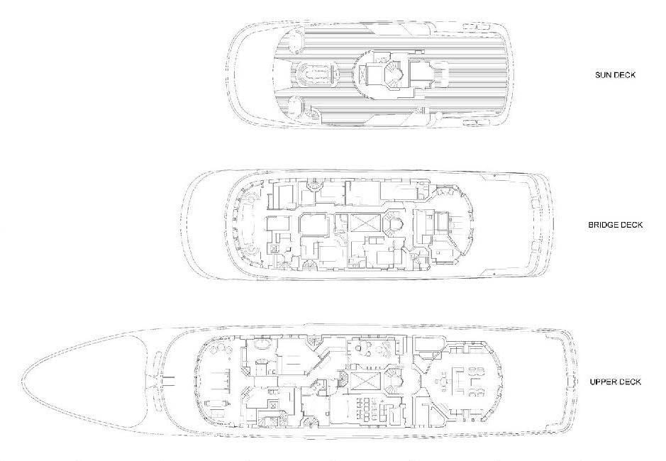 diagram aboard BOADICEA Yacht for Sale