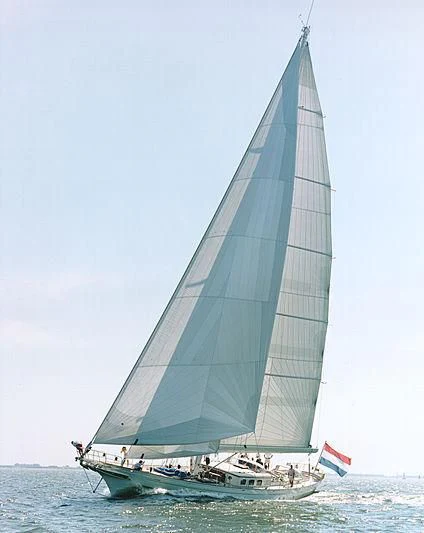 a sailboat on the water aboard FOFTEIN Yacht for Sale
