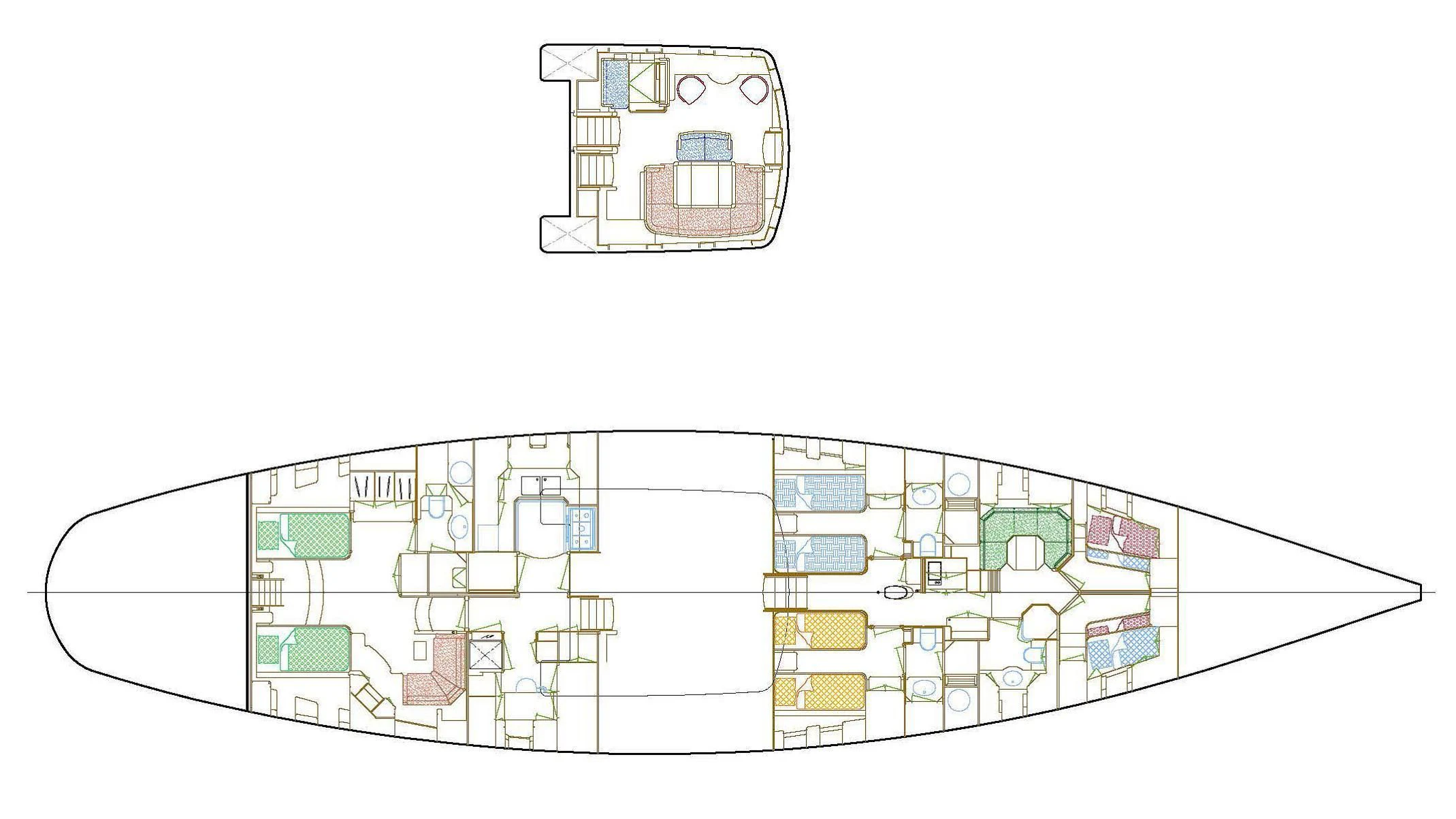 diagram aboard FOFTEIN Yacht for Sale