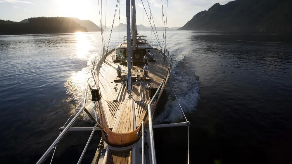 a boat on the water aboard FOFTEIN Yacht for Sale