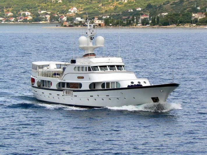 a boat on the water aboard A AND A Yacht for Sale