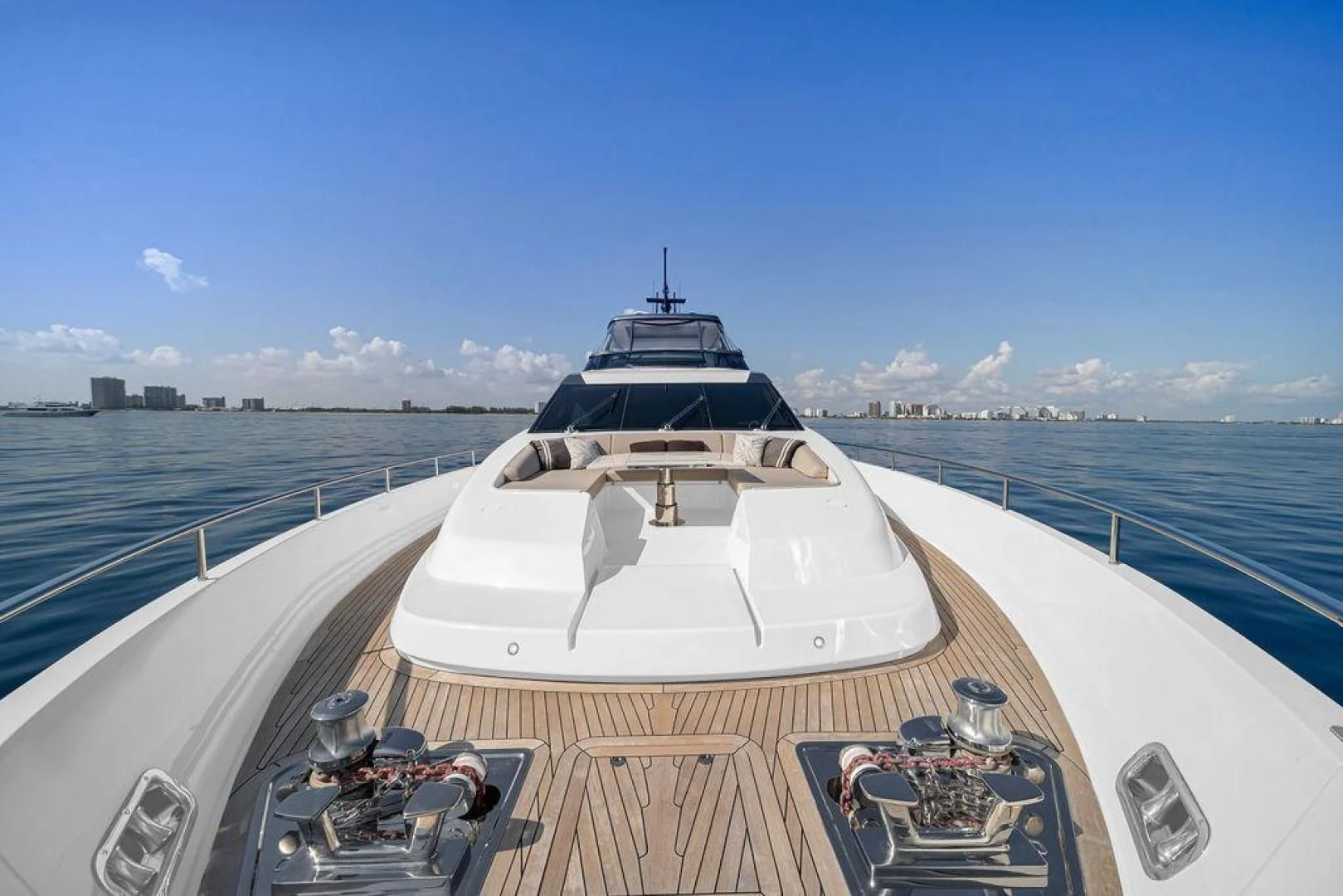 a boat on a body of water aboard JUJU Yacht for Sale