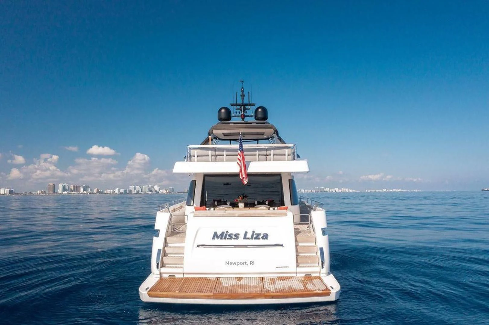a boat in the water aboard JUJU Yacht for Sale