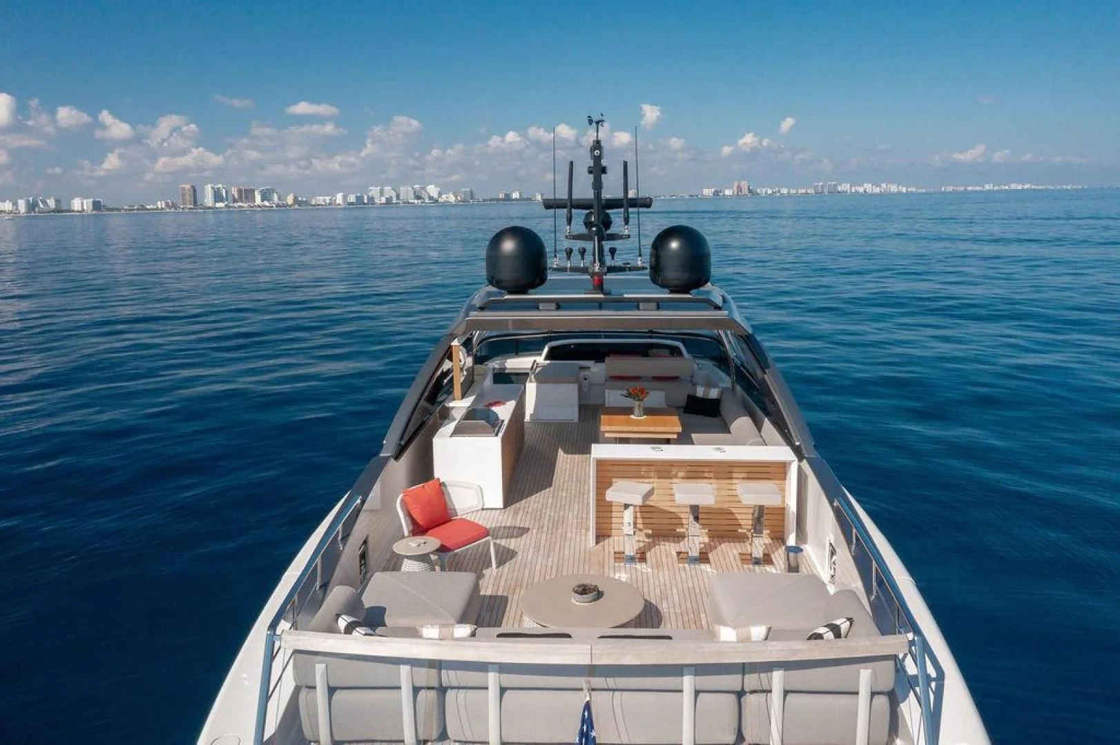 a boat on the water aboard JUJU Yacht for Sale