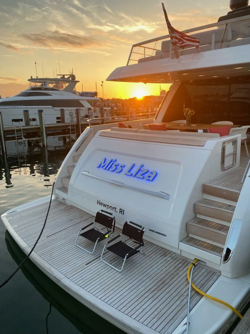 a boat on the water aboard JUJU Yacht for Sale