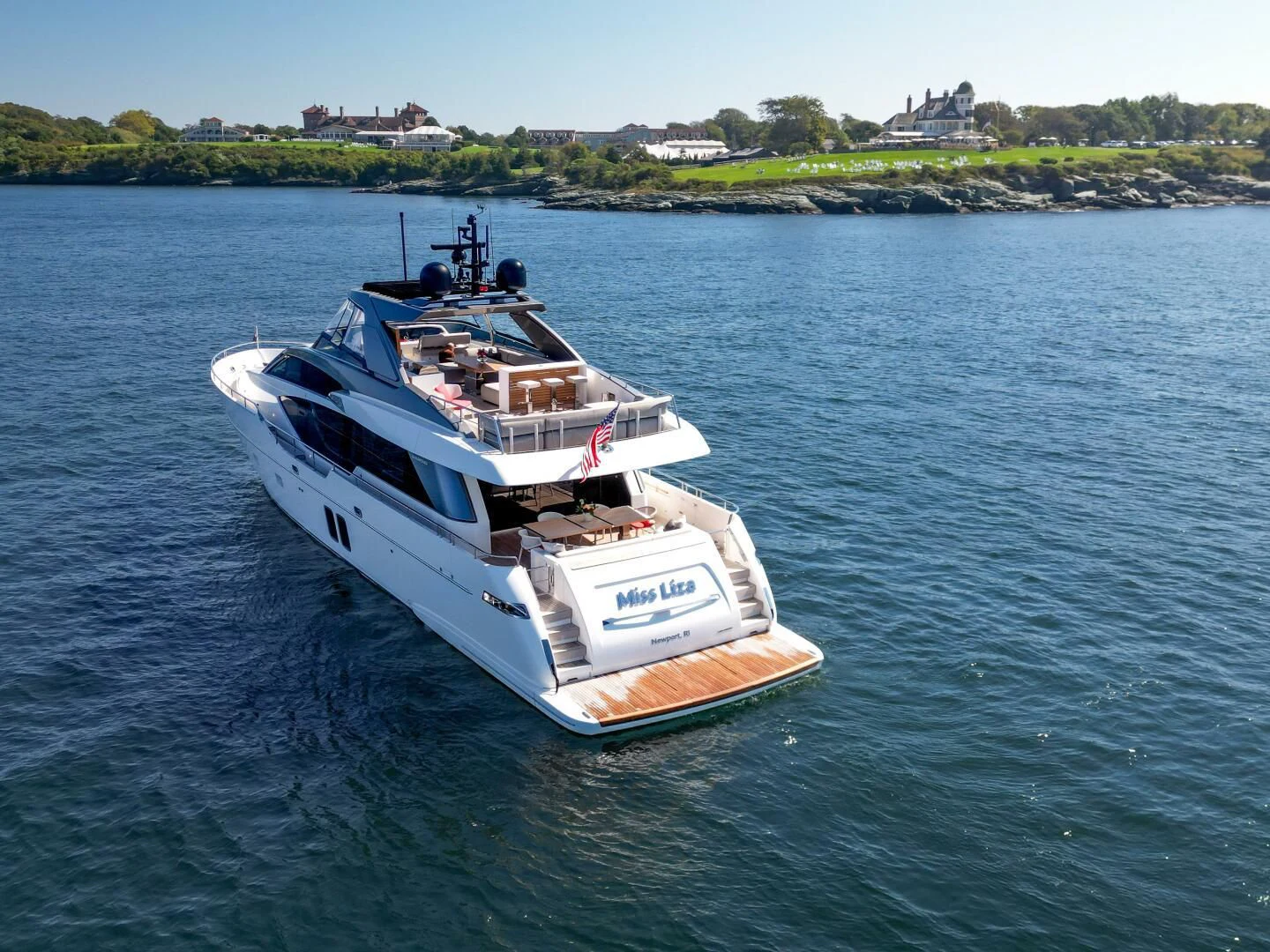 a boat on the water aboard JUJU Yacht for Sale