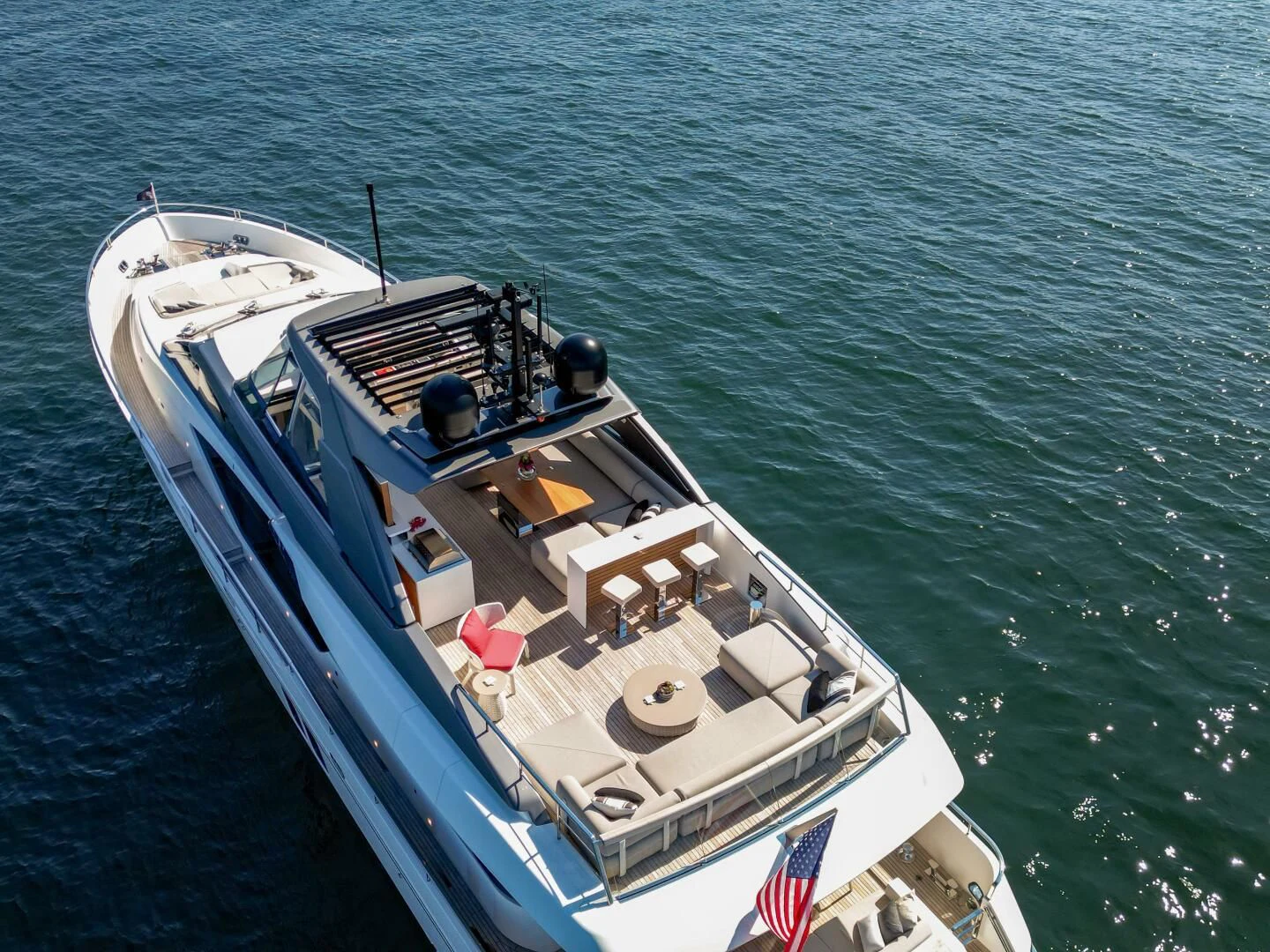 a boat in the water aboard JUJU Yacht for Sale