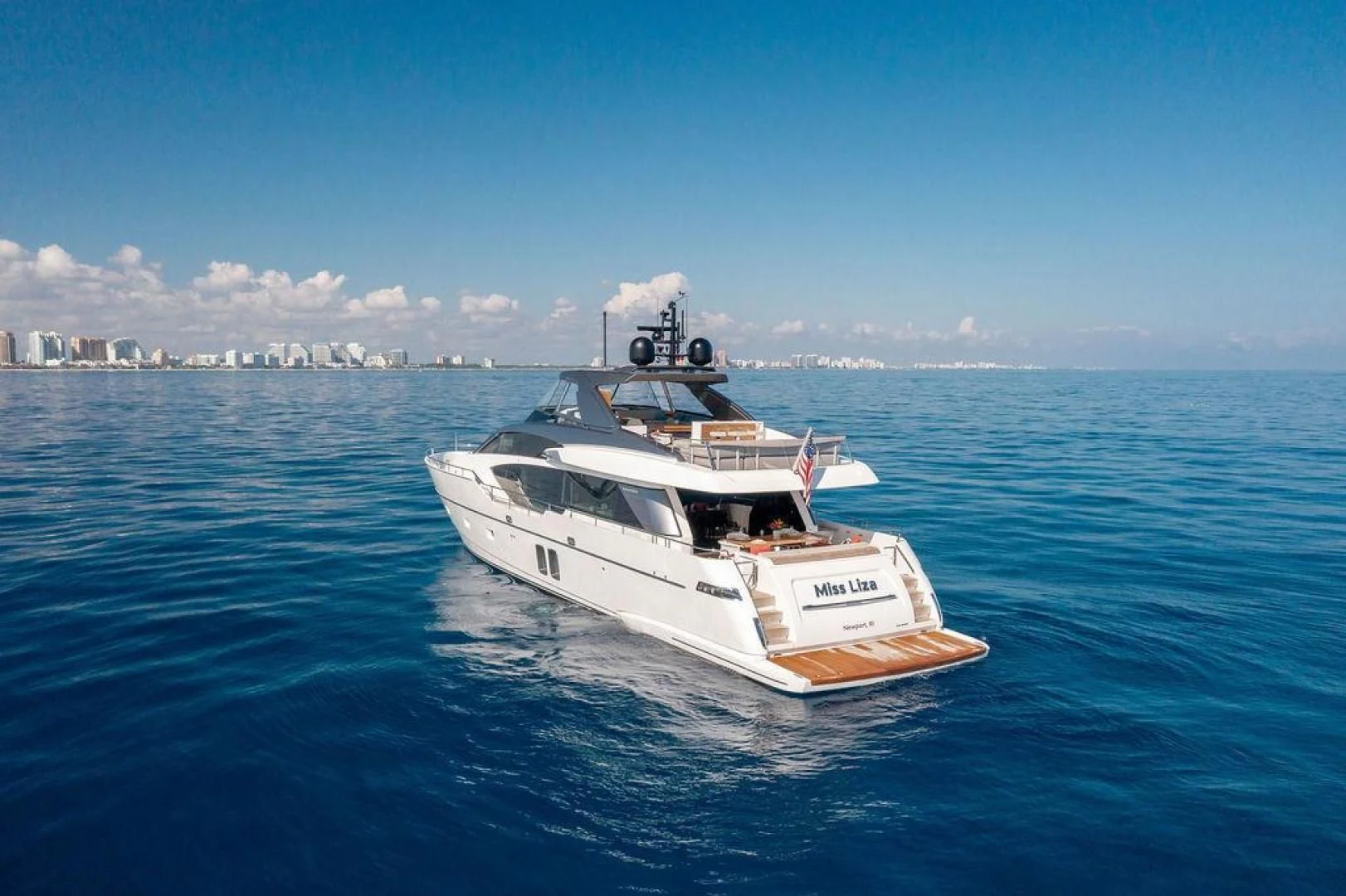 a boat in the water aboard JUJU Yacht for Sale