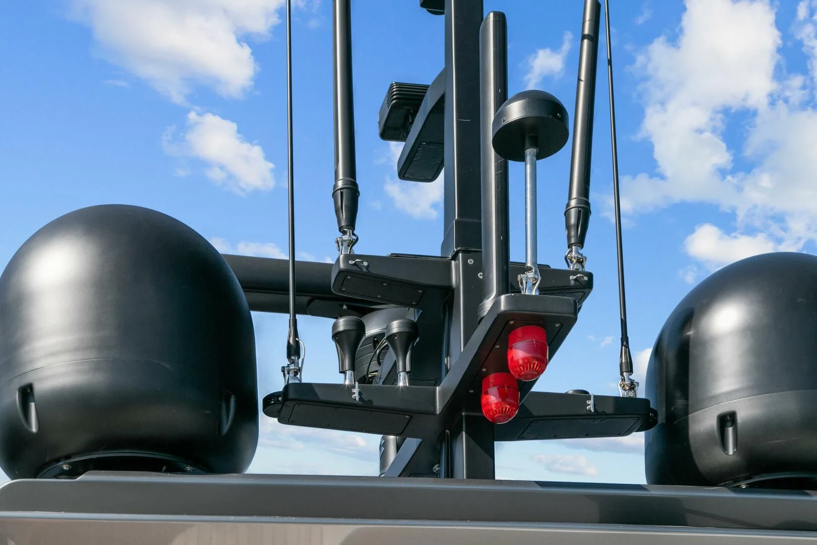 a close-up of a car's dashboard aboard JUJU Yacht for Sale
