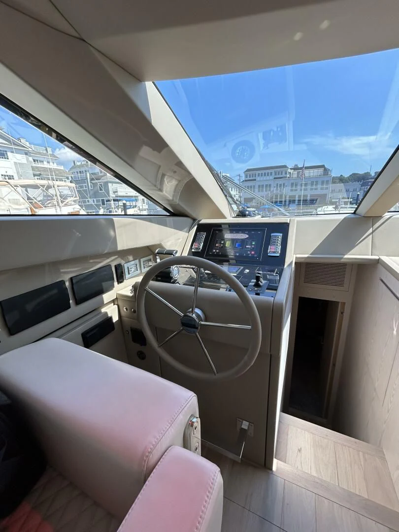 inside of a car aboard JUJU Yacht for Sale