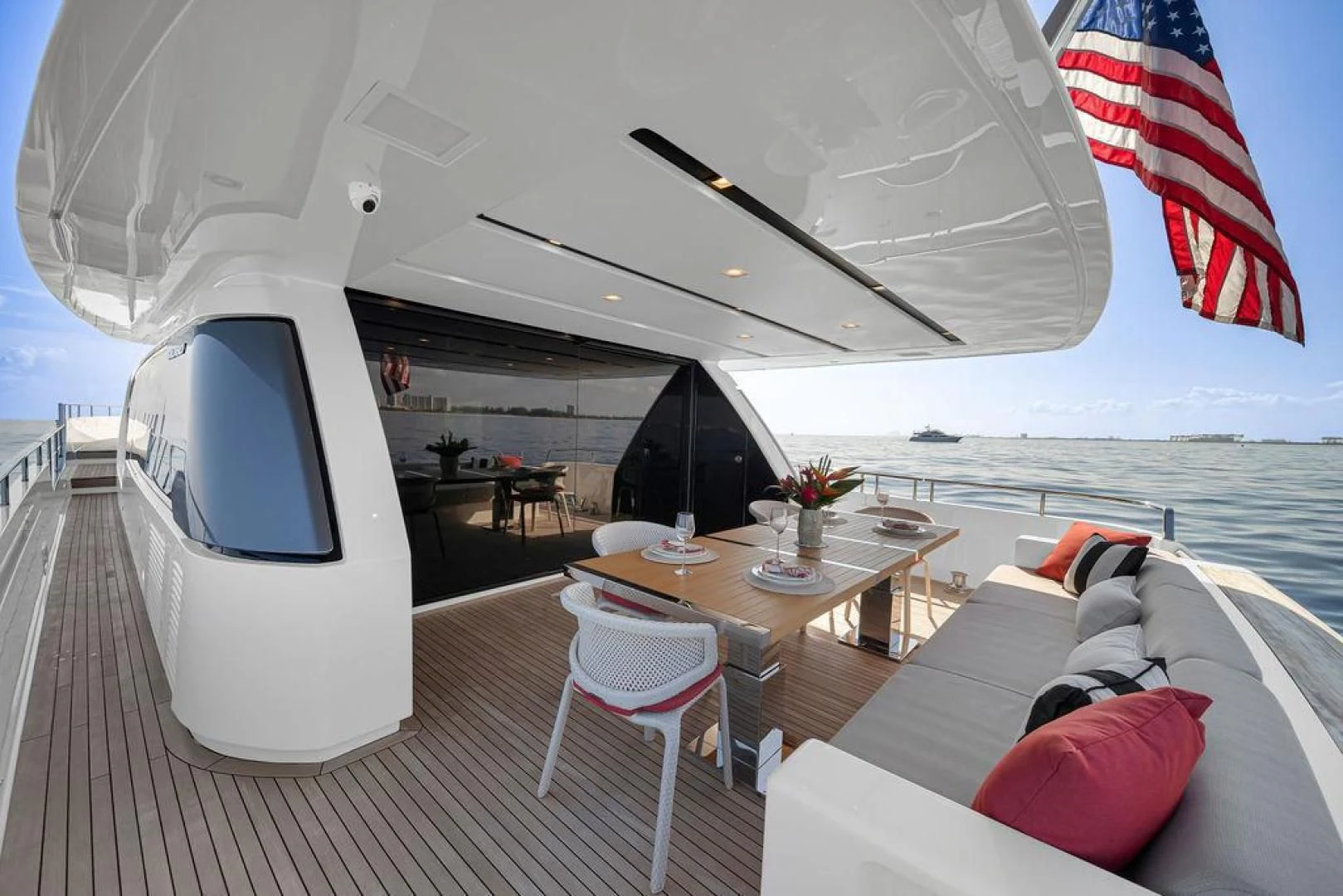 a boat on the water aboard JUJU Yacht for Sale