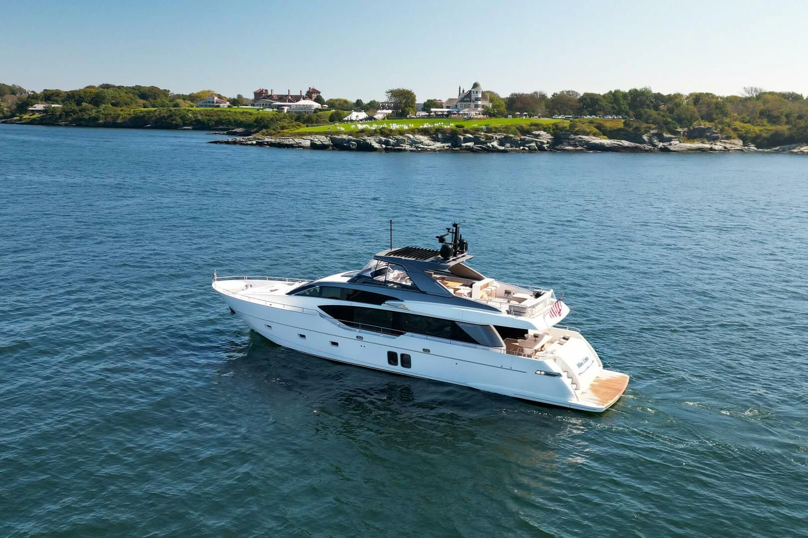 a boat in the water aboard JUJU Yacht for Sale