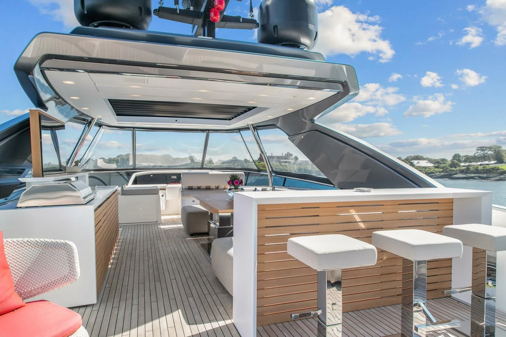 a boat on the water aboard JUJU Yacht for Sale