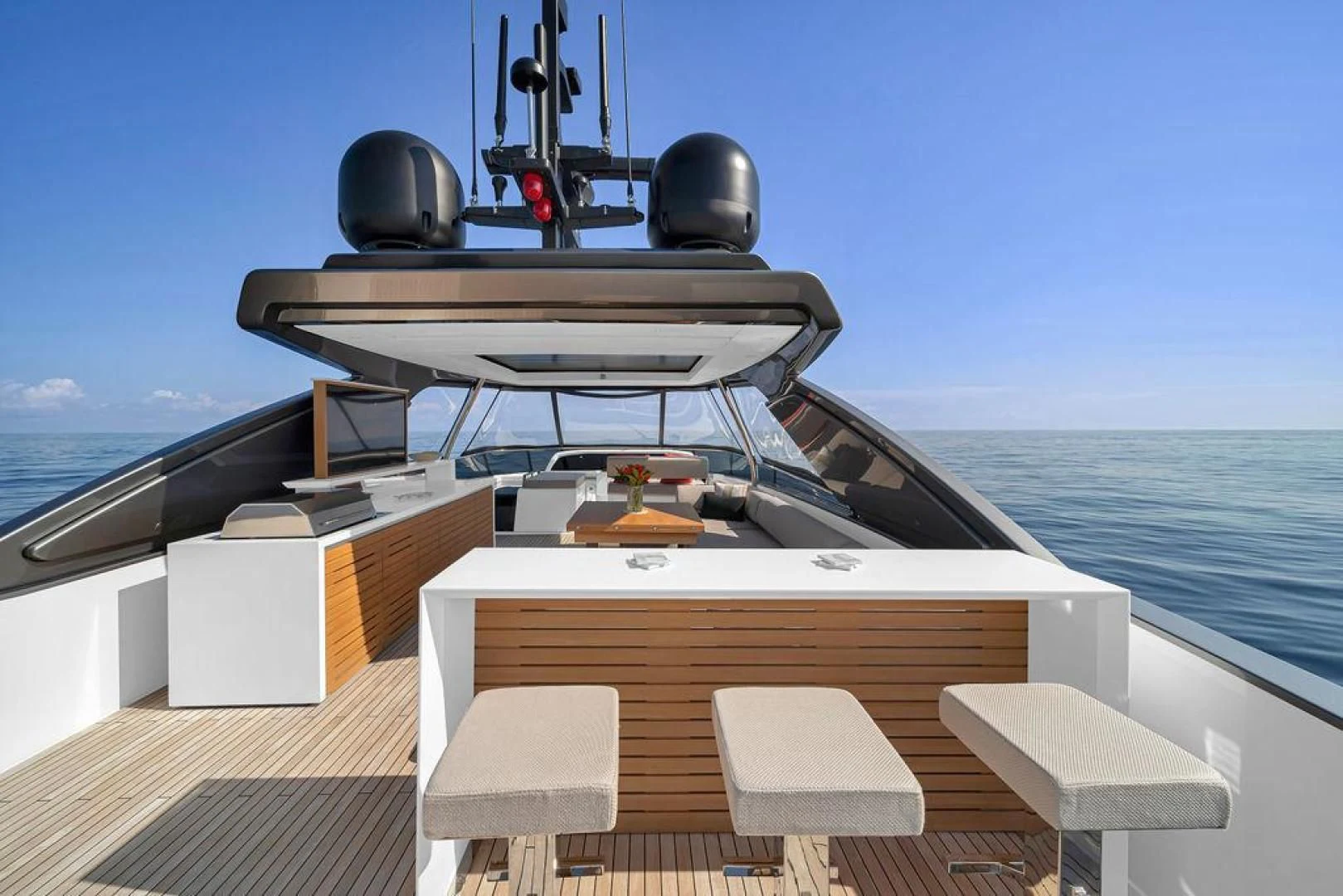 a boat on the water aboard JUJU Yacht for Sale