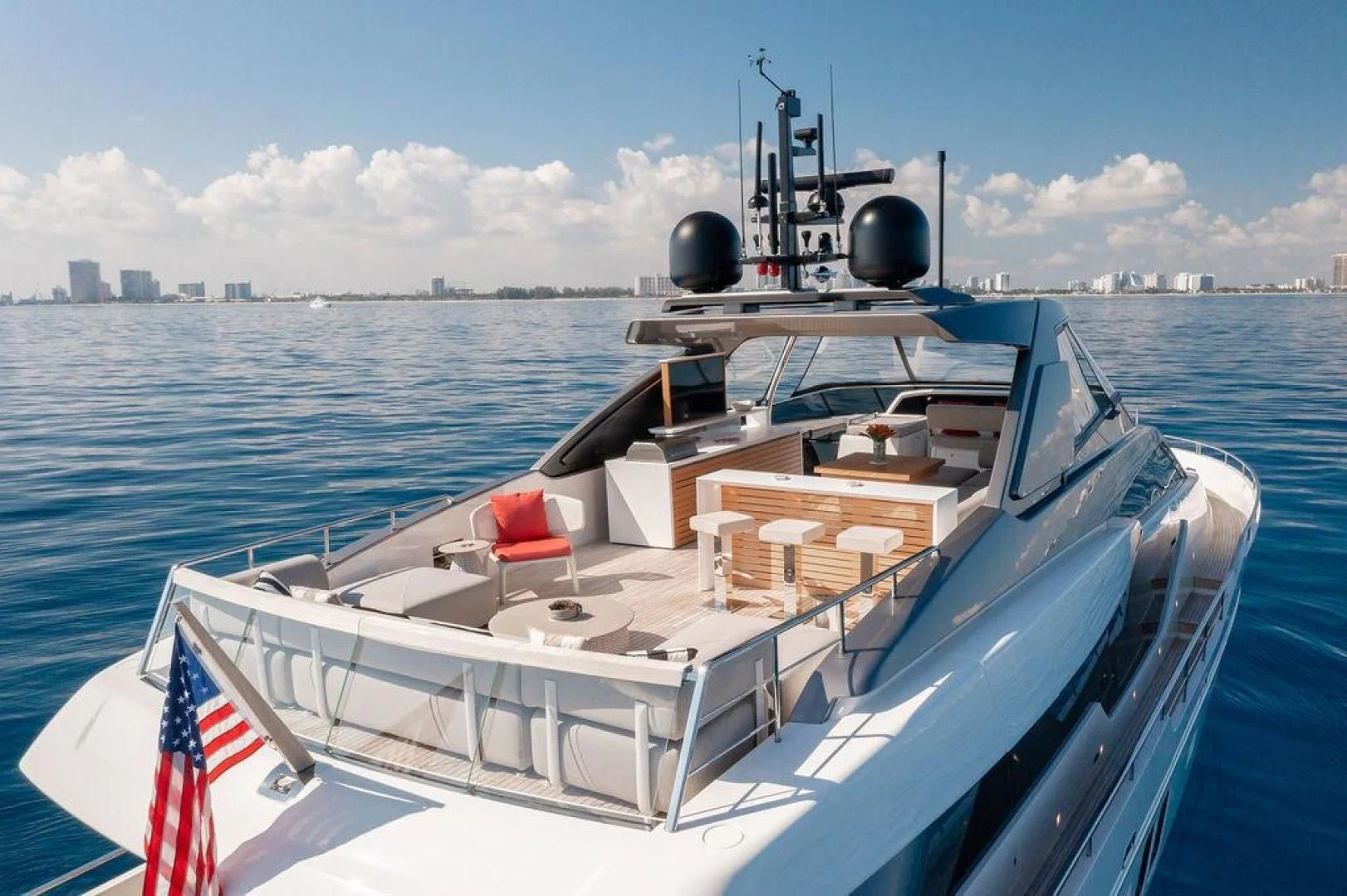 a boat on the water aboard JUJU Yacht for Sale