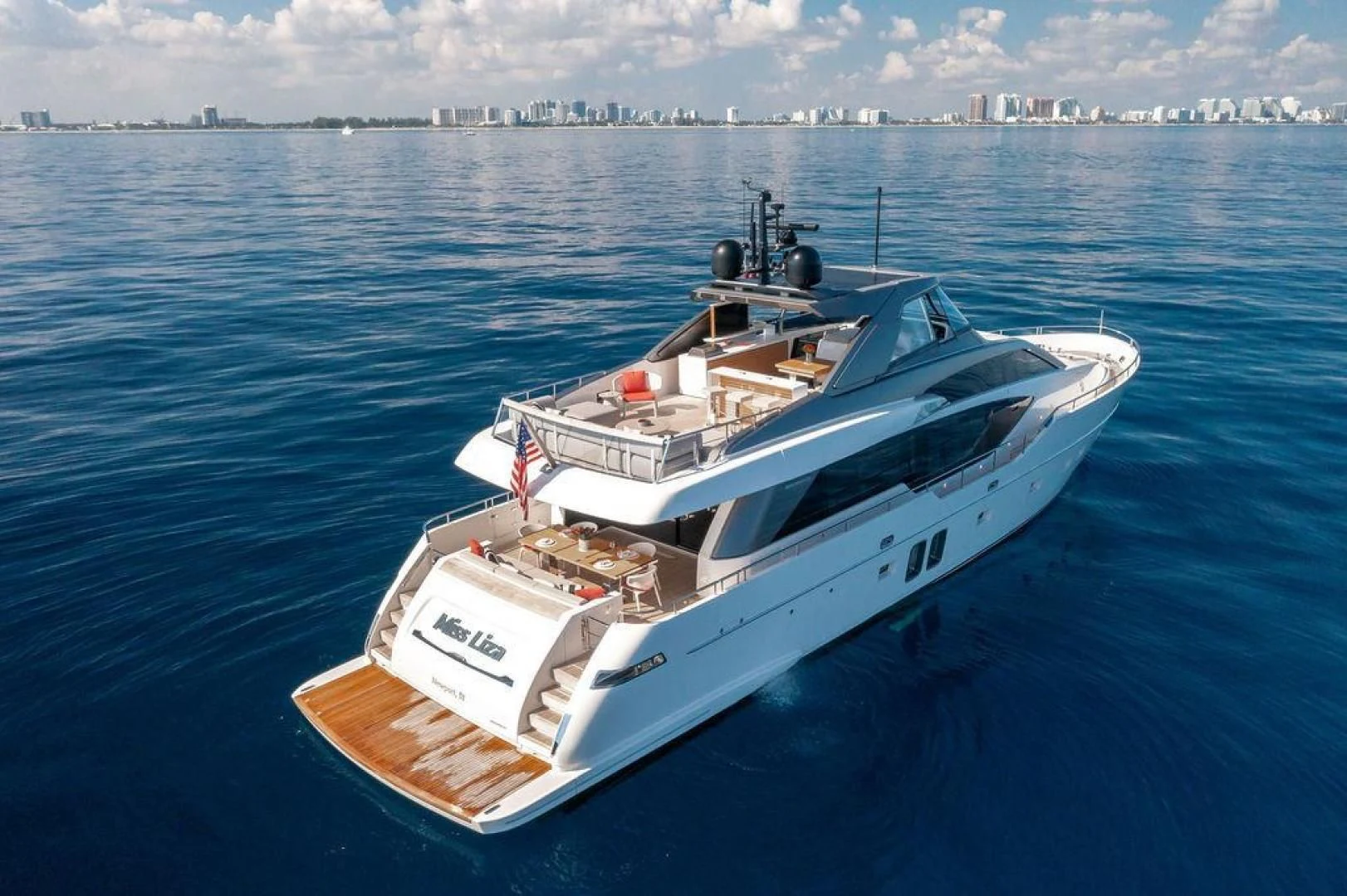 a boat on the water aboard JUJU Yacht for Sale