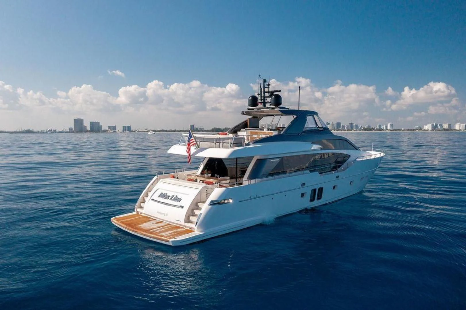 a boat in the water aboard JUJU Yacht for Sale