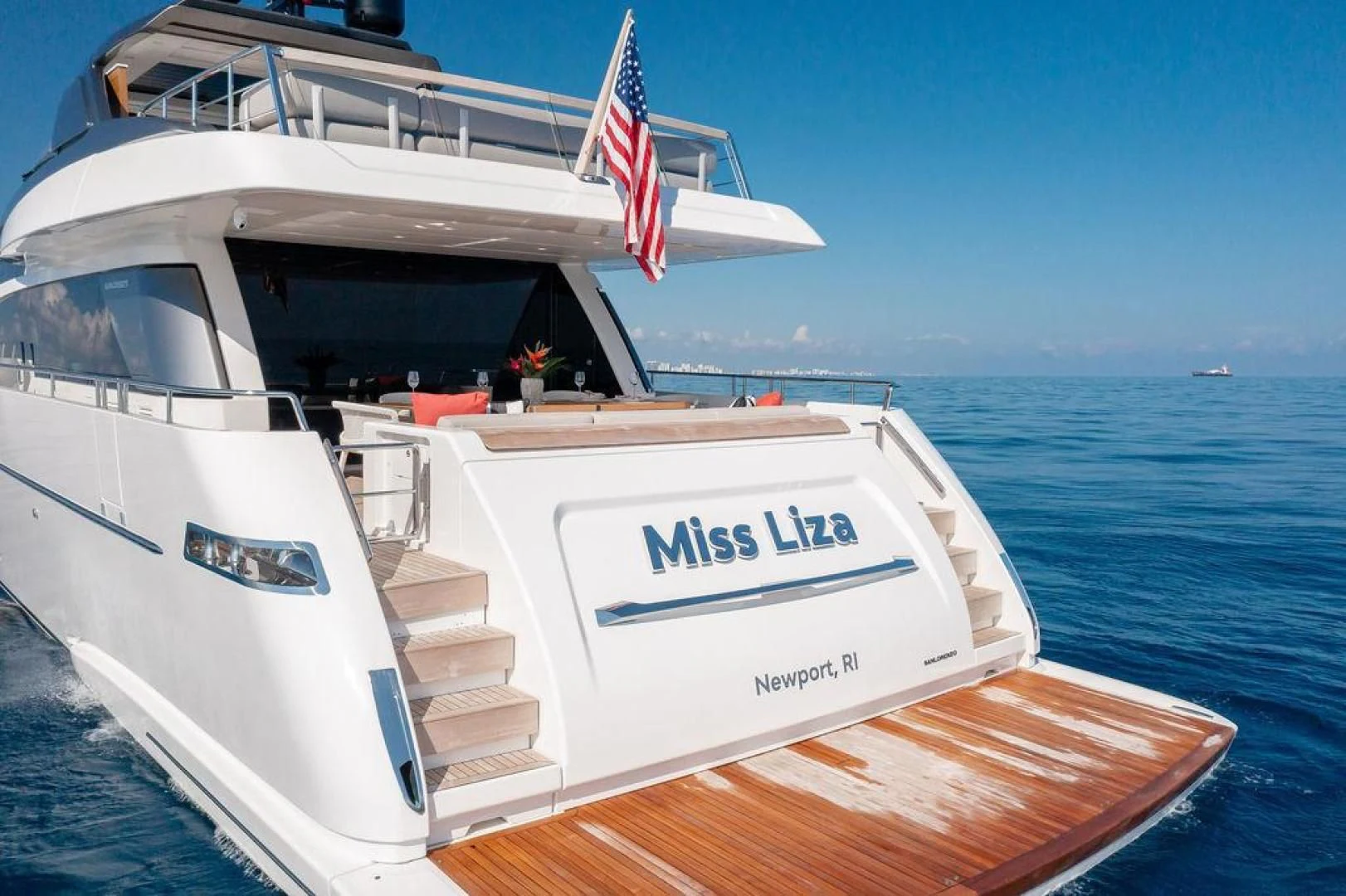 a boat on the water aboard JUJU Yacht for Sale