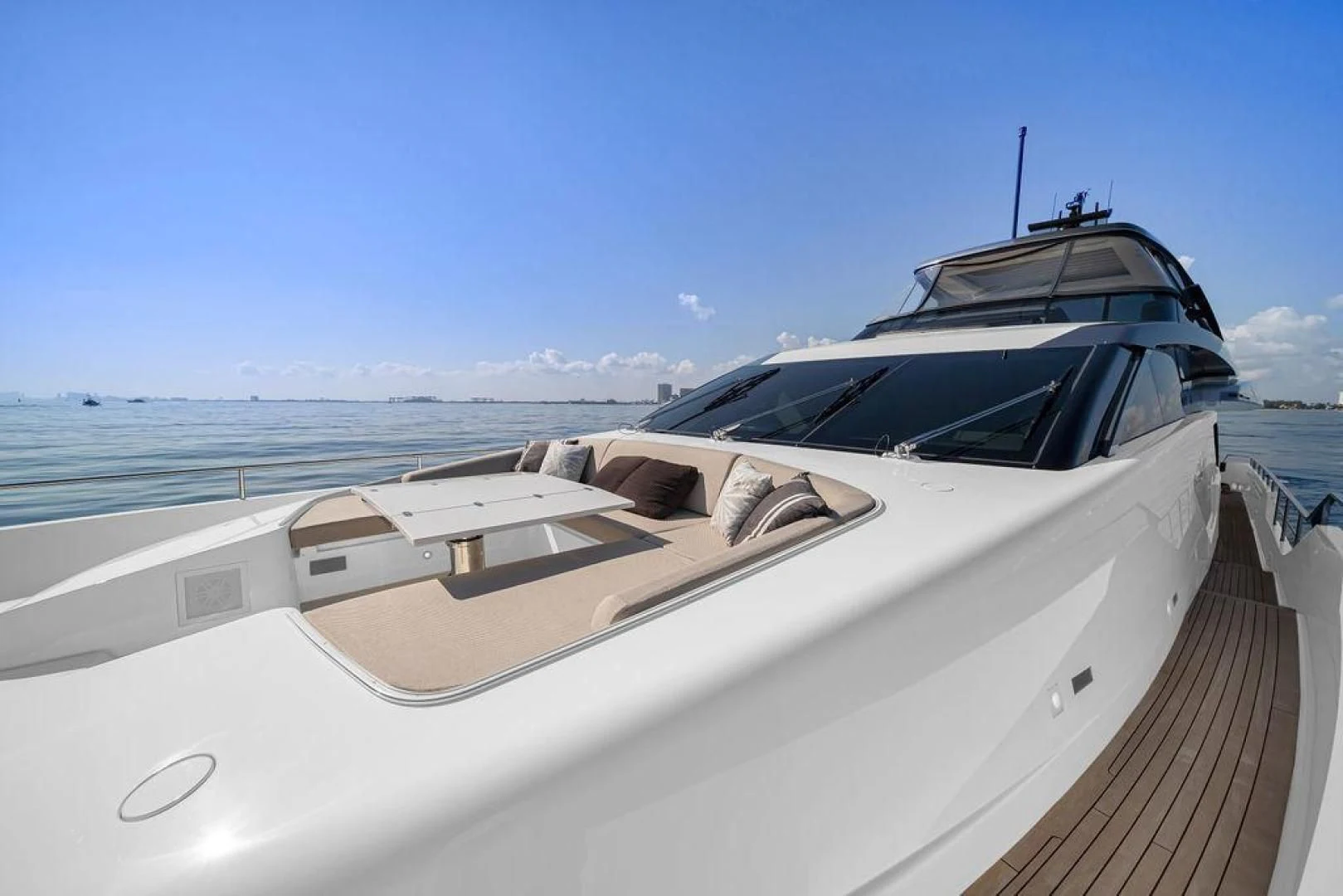 a boat on a dock aboard JUJU Yacht for Sale