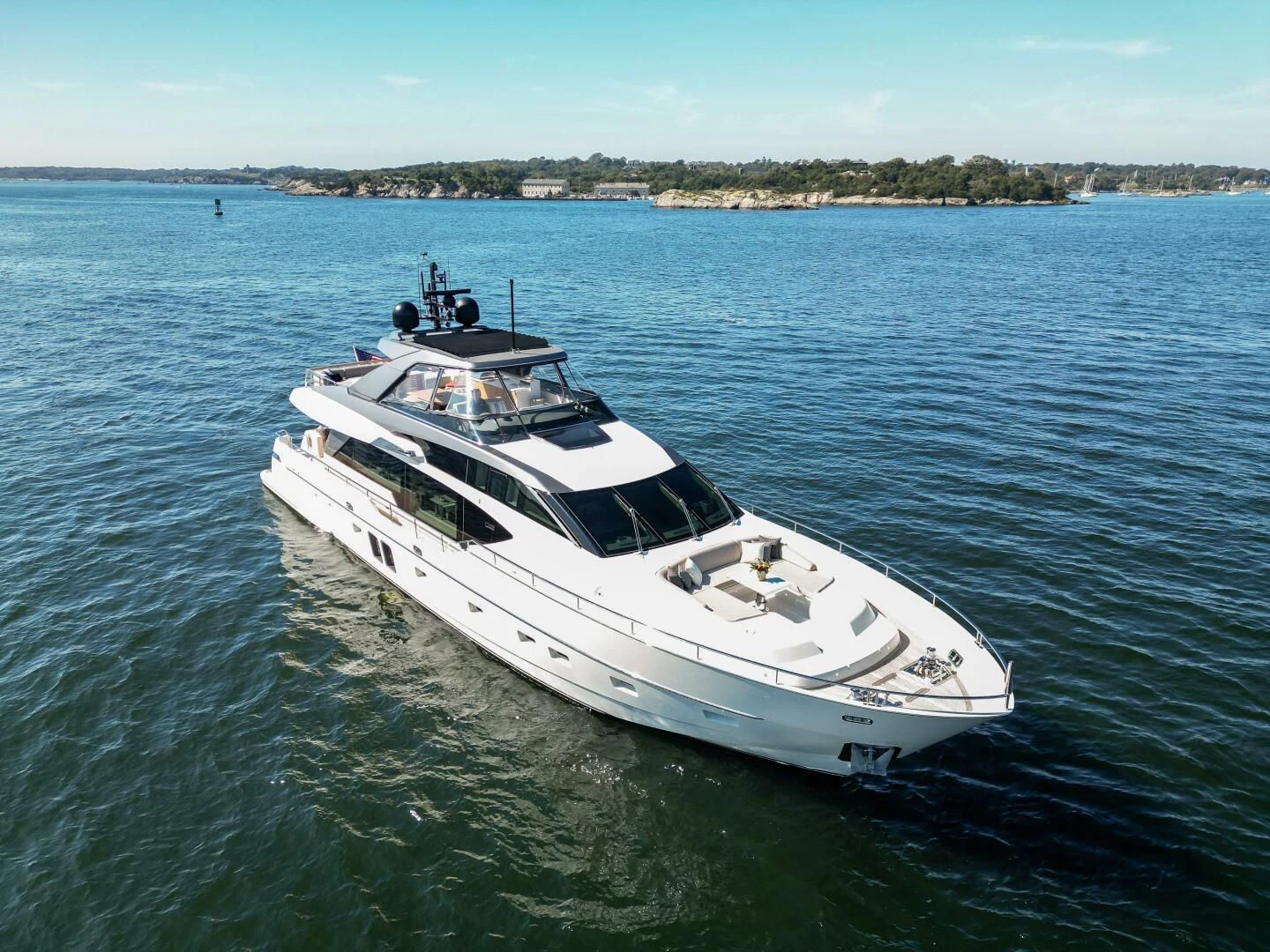 a boat on the water aboard JUJU Yacht for Sale
