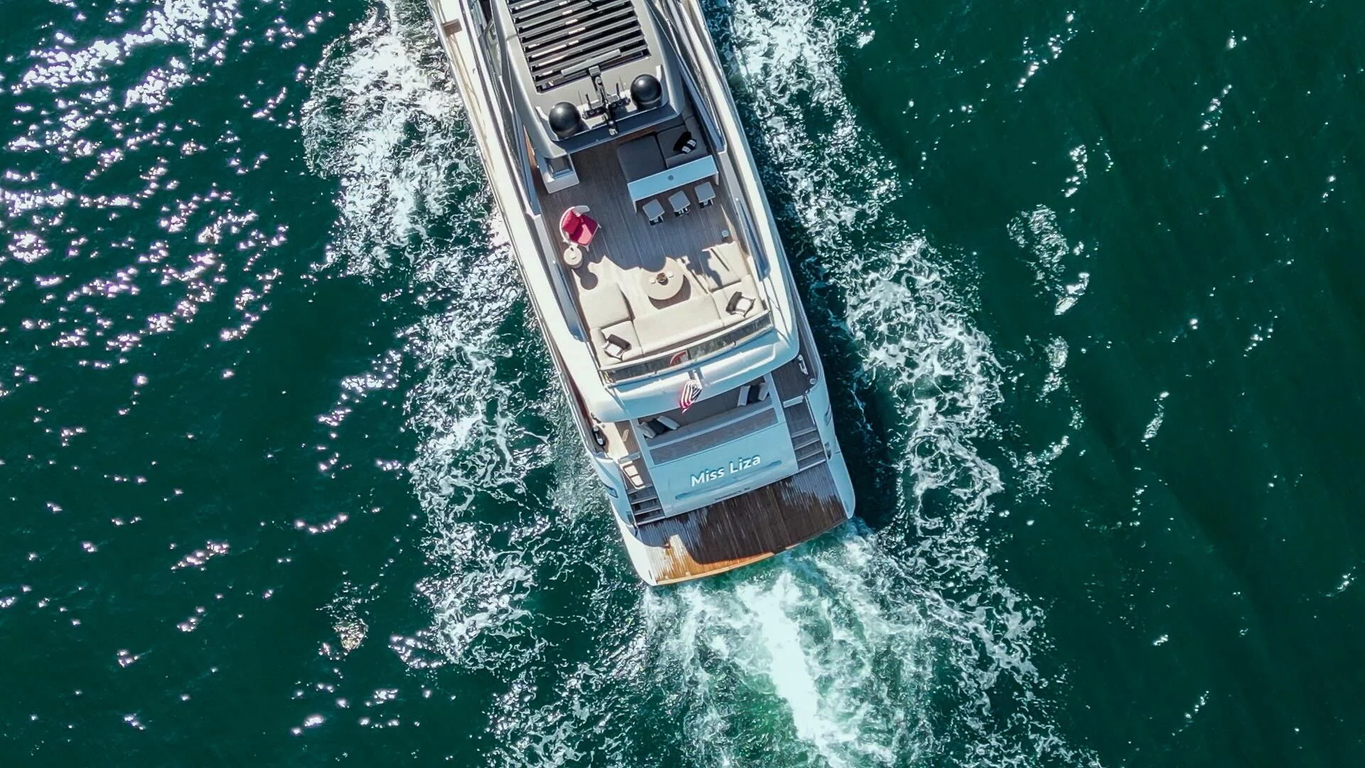 a ship in the water aboard JUJU Yacht for Sale