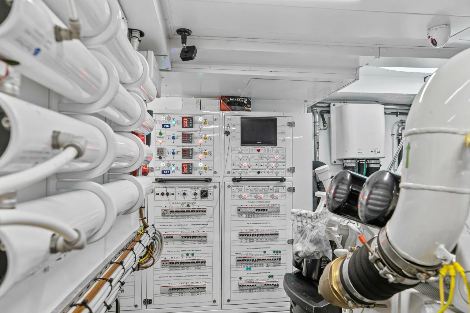a close-up of a room aboard JUJU Yacht for Sale