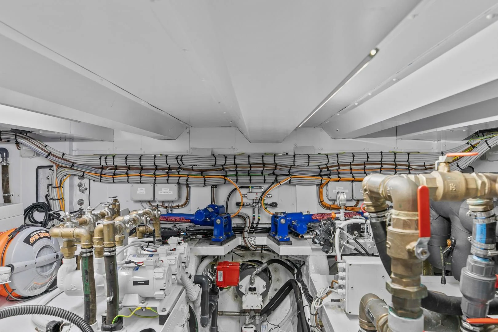 a room full of machinery aboard JUJU Yacht for Sale