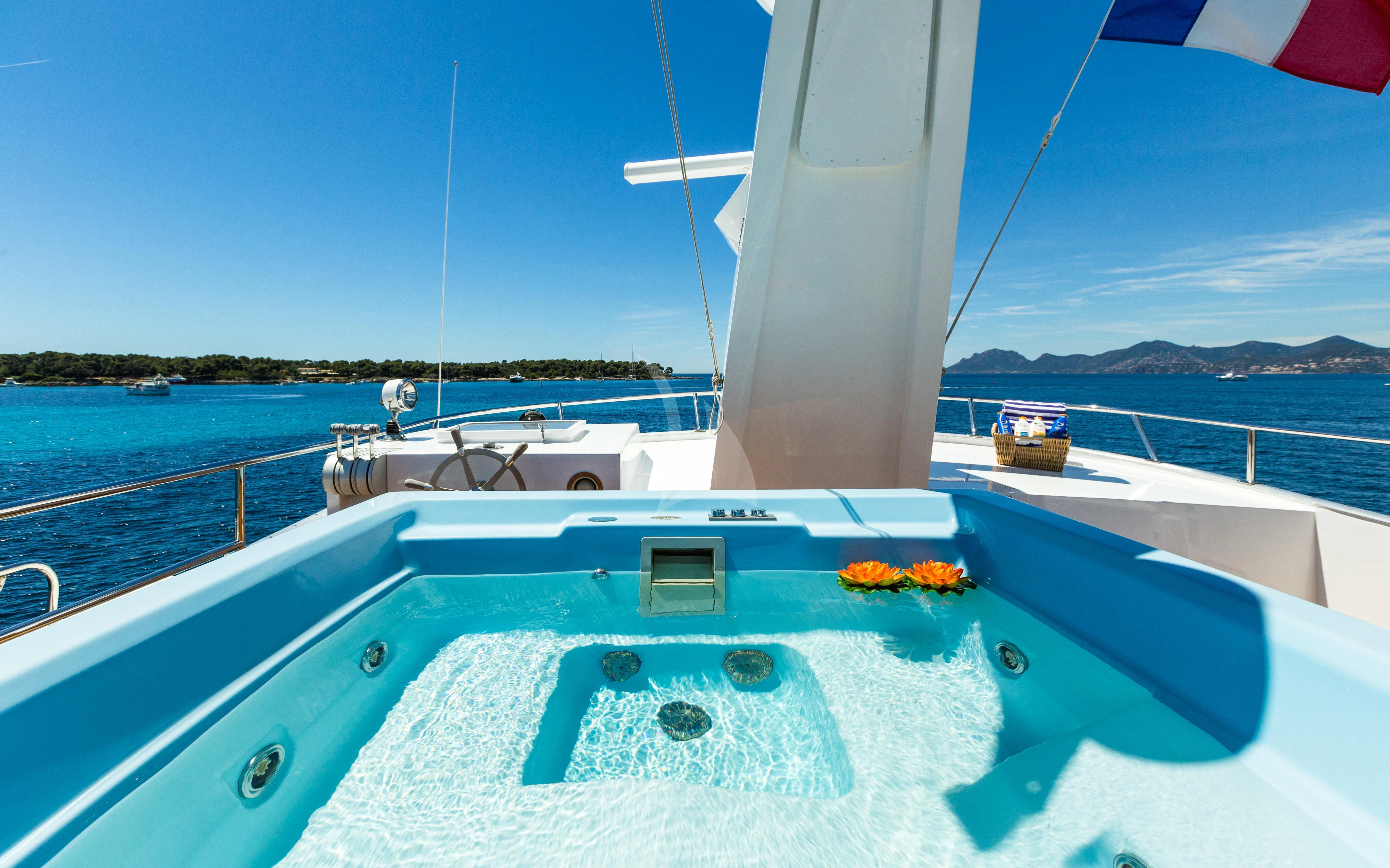 a boat on the water aboard STAR OF THE SEA Yacht for Sale