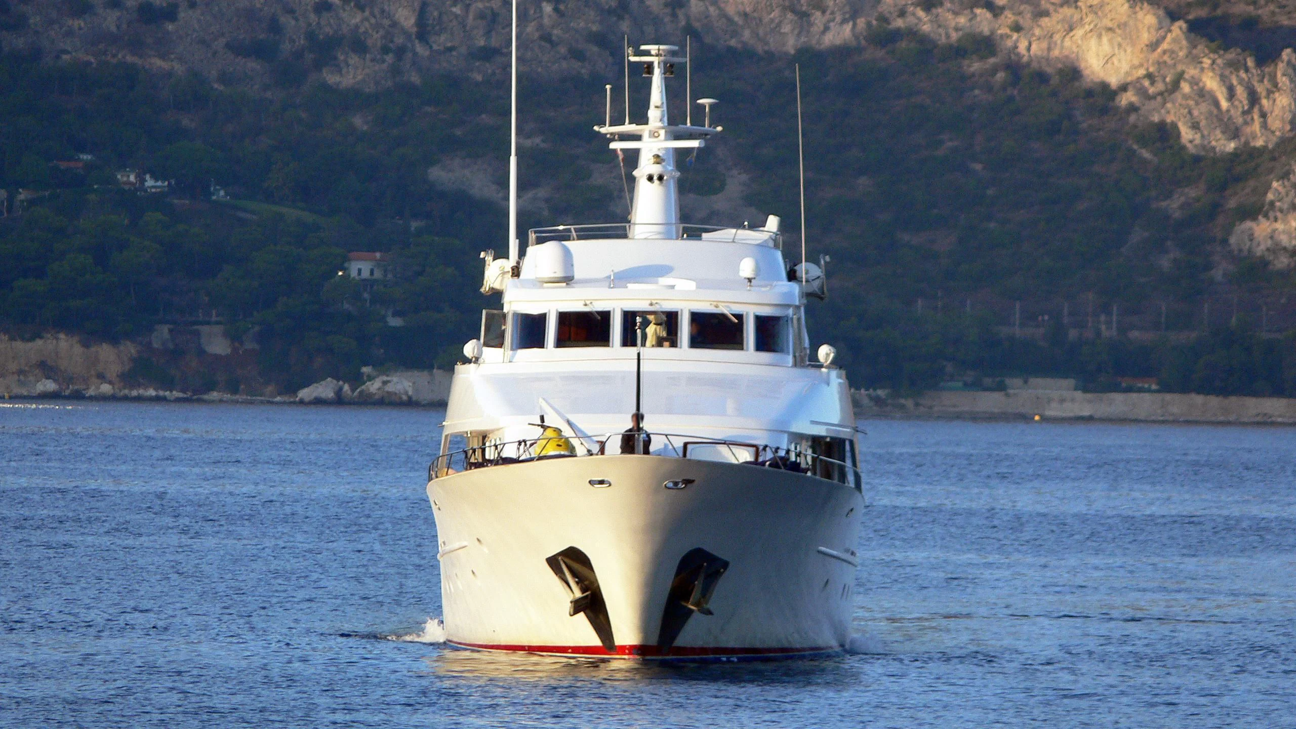 a boat on the water aboard STAR OF THE SEA Yacht for Sale