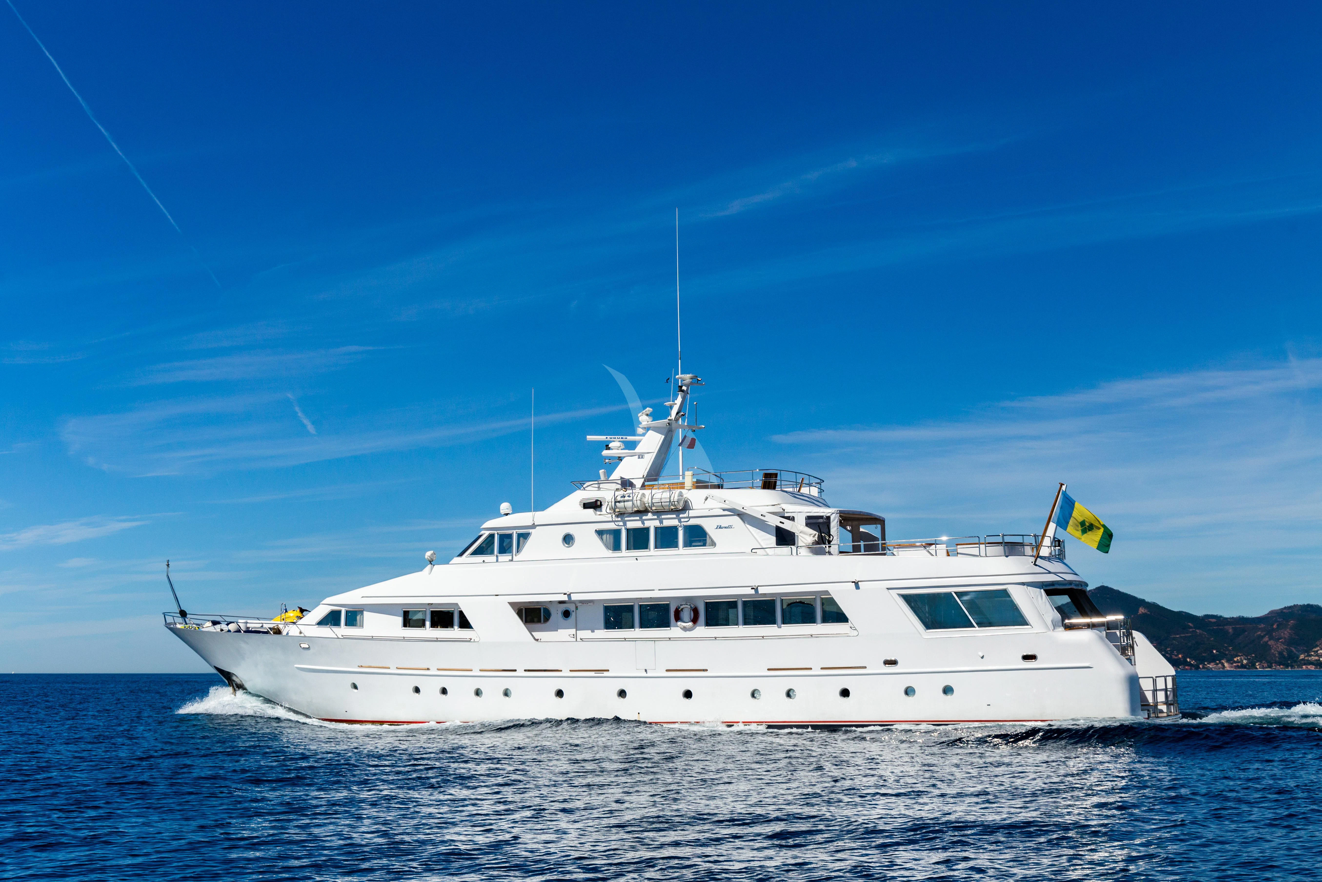 a boat in the water aboard STAR OF THE SEA Yacht for Sale