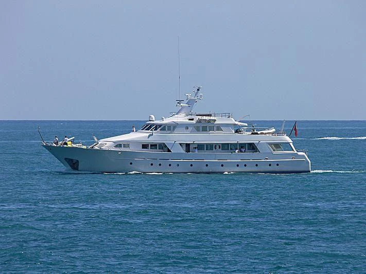 a boat in the water aboard STAR OF THE SEA Yacht for Sale