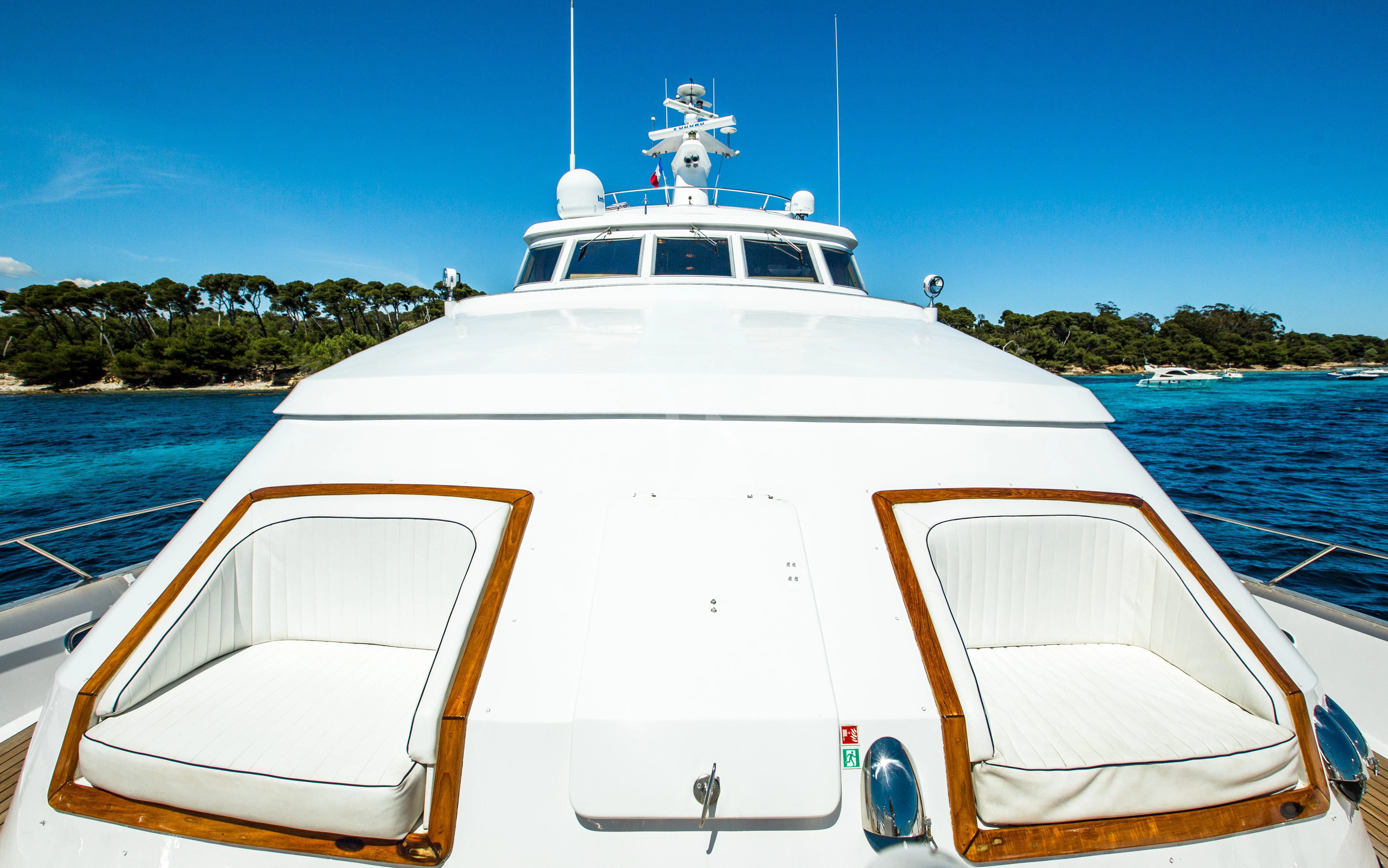 a boat on the water aboard STAR OF THE SEA Yacht for Sale