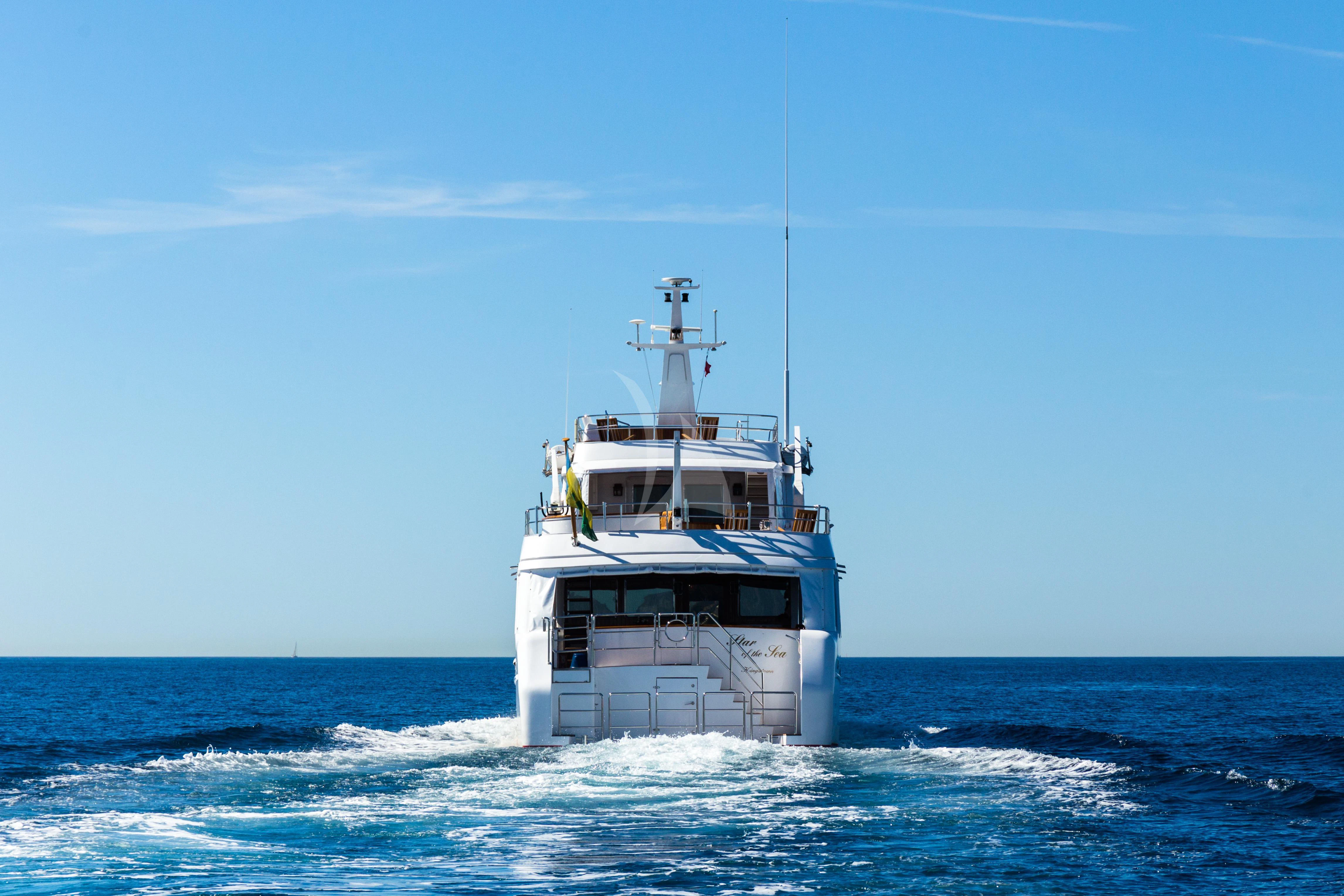 a boat in the water aboard STAR OF THE SEA Yacht for Sale