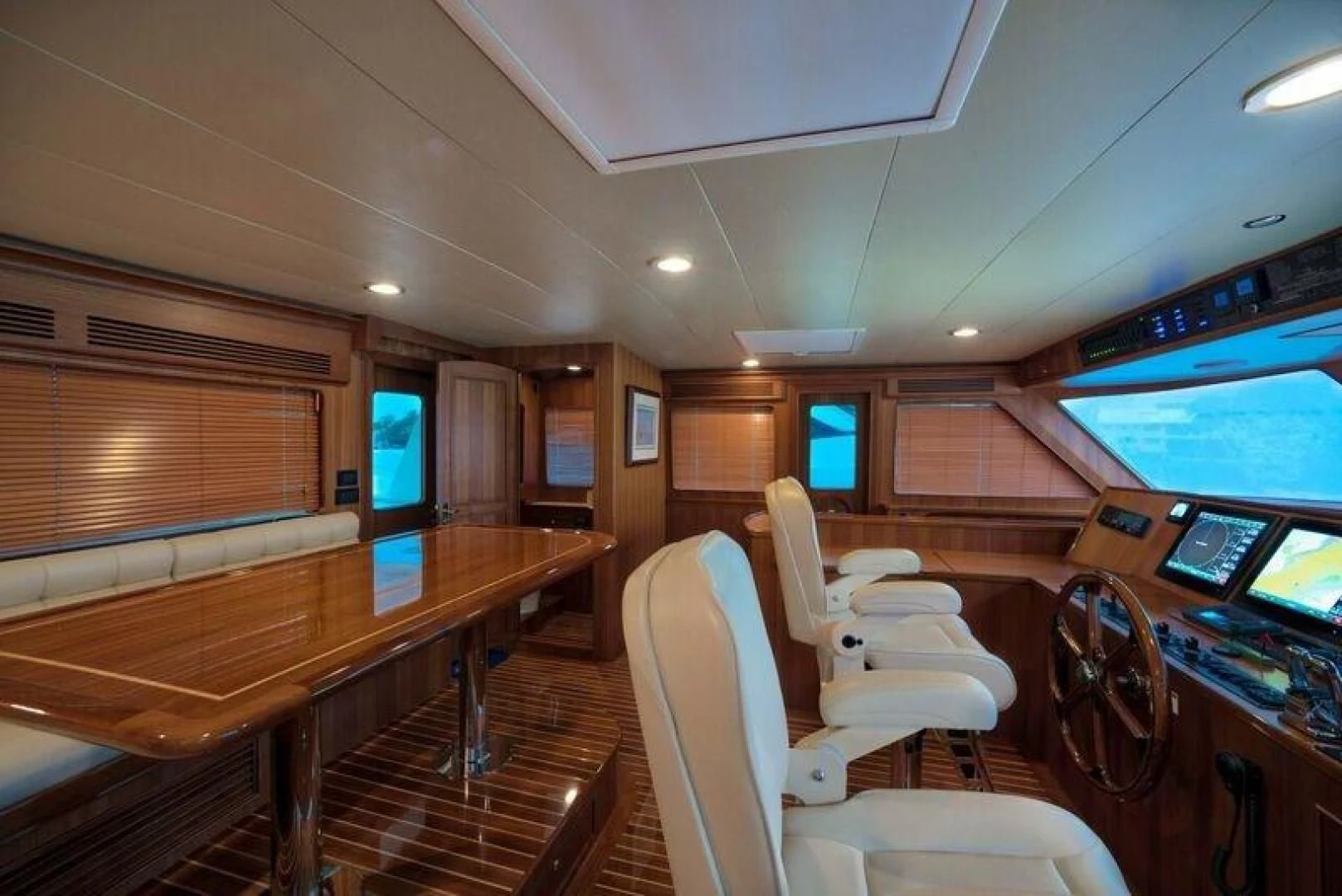inside of a cabin aboard GRACIE Yacht for Sale