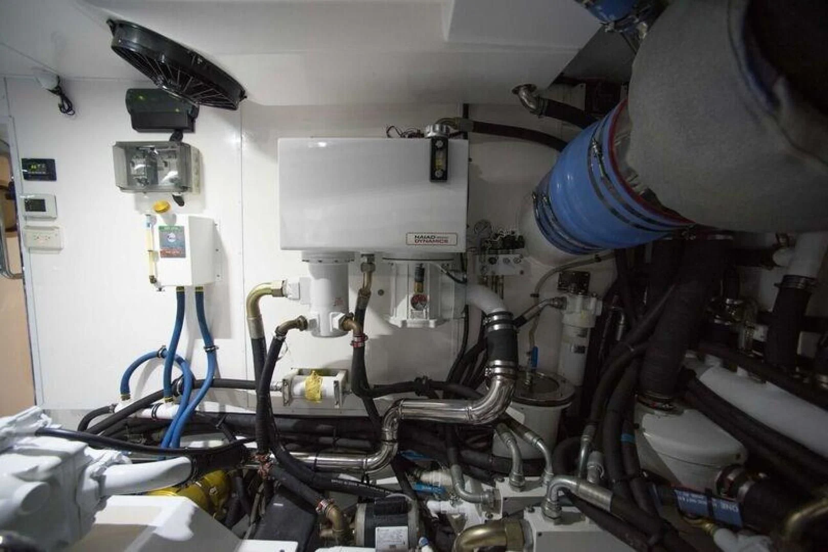 a close-up of a machine aboard GRACIE Yacht for Sale