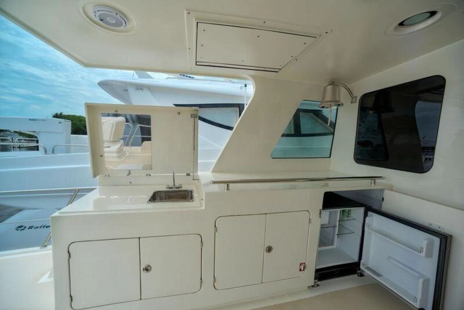 inside of a vehicle aboard GRACIE Yacht for Sale