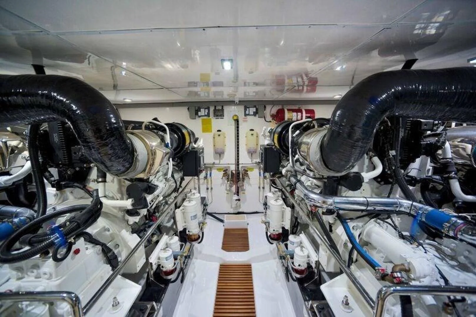 a large machine with many wires aboard GRACIE Yacht for Sale