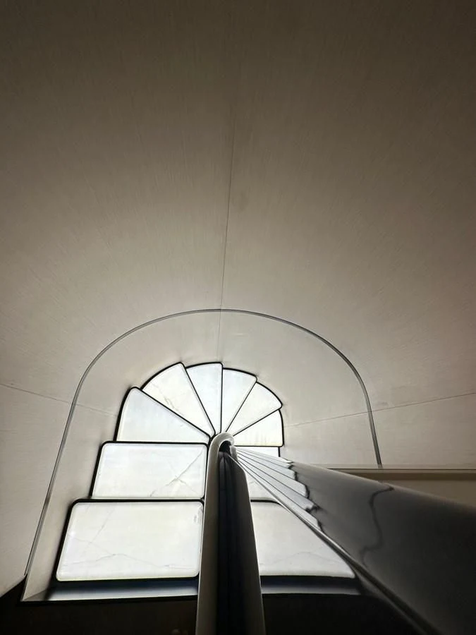 a person standing in a room aboard NG Yacht for Sale