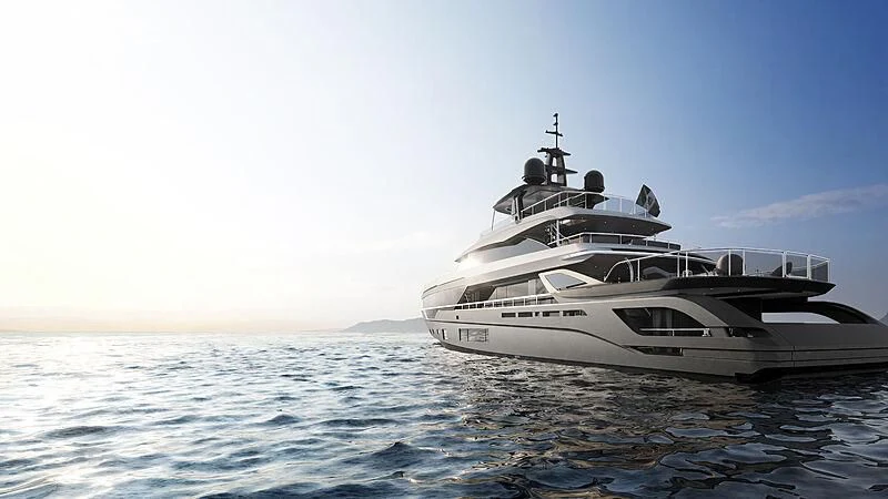 a white yacht in the water aboard NG Yacht for Sale