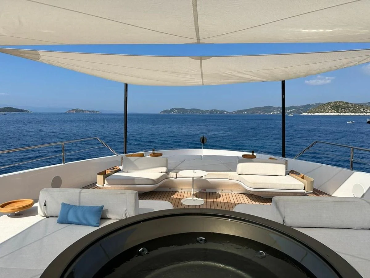 a boat on the water aboard NG Yacht for Sale