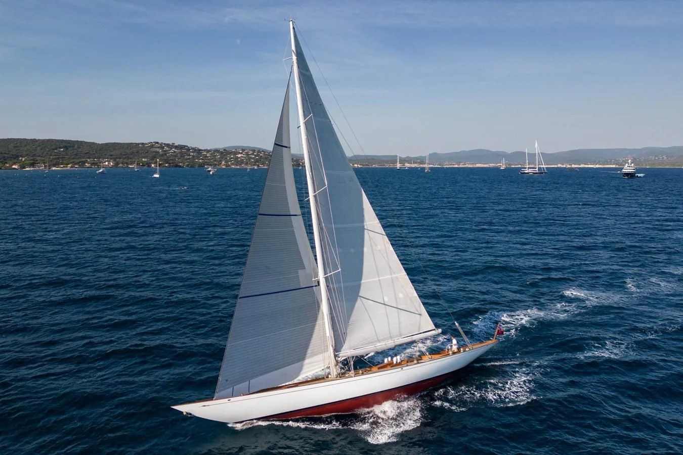 a sailboat on the water aboard SAVANNAH Yacht for Sale