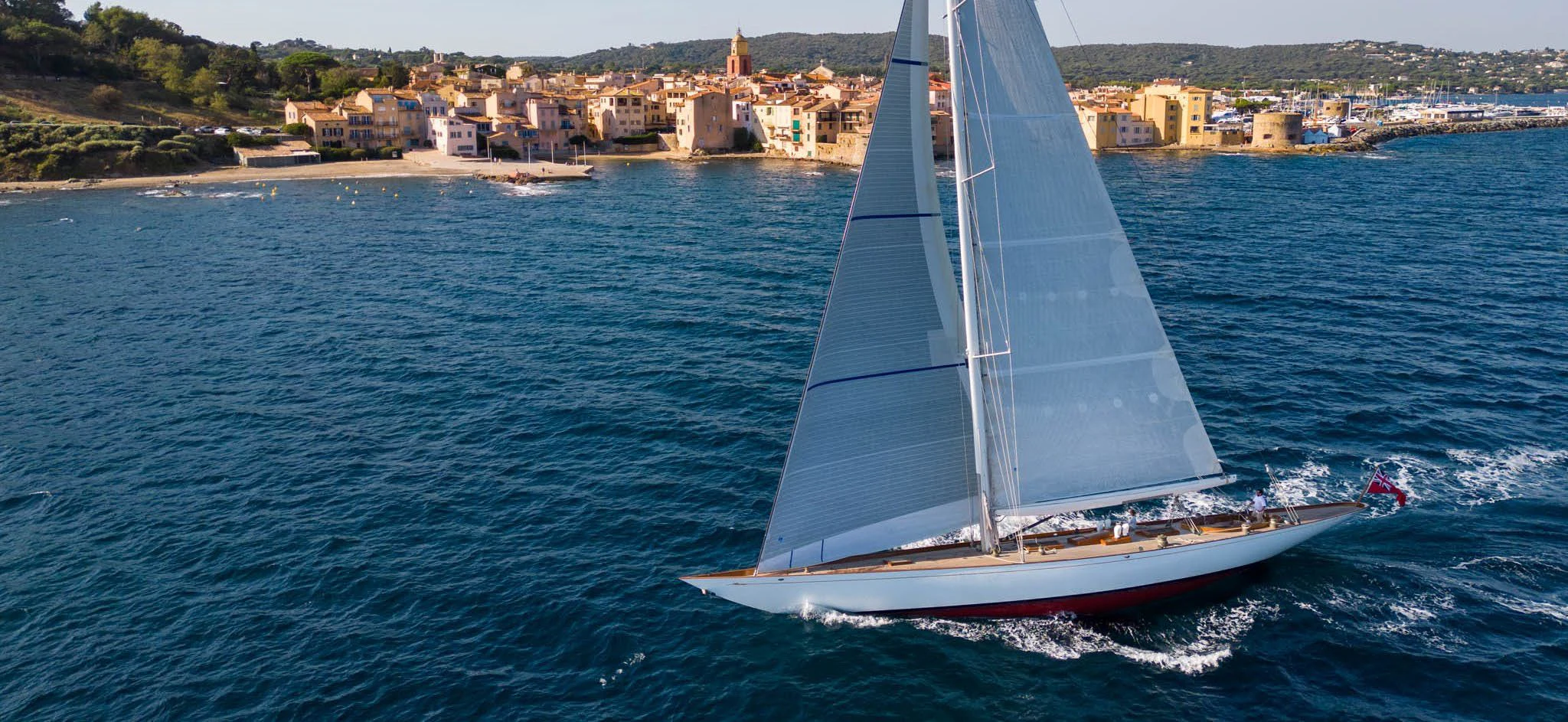 a sailboat on the water aboard SAVANNAH Yacht for Sale