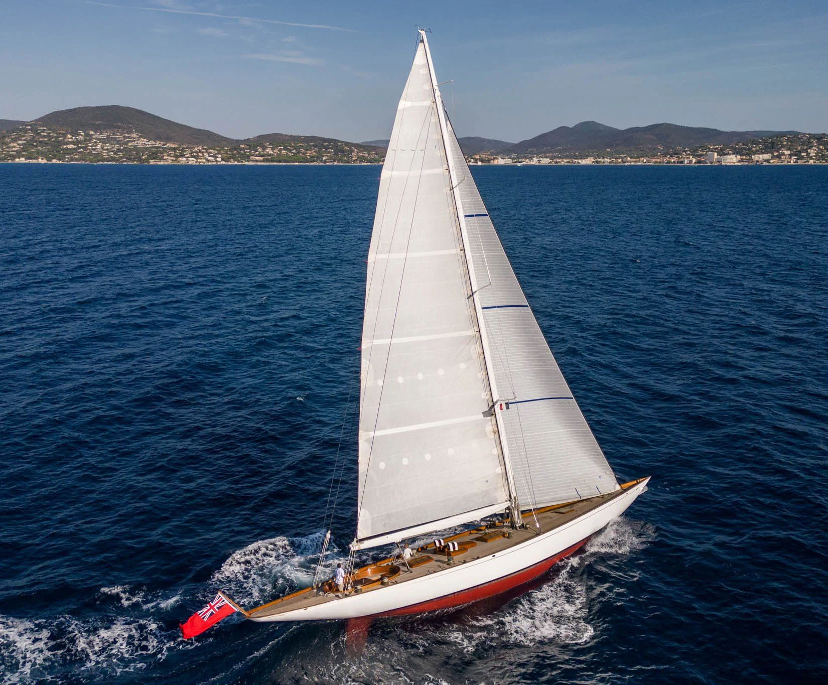 a sailboat on the water aboard SAVANNAH Yacht for Sale