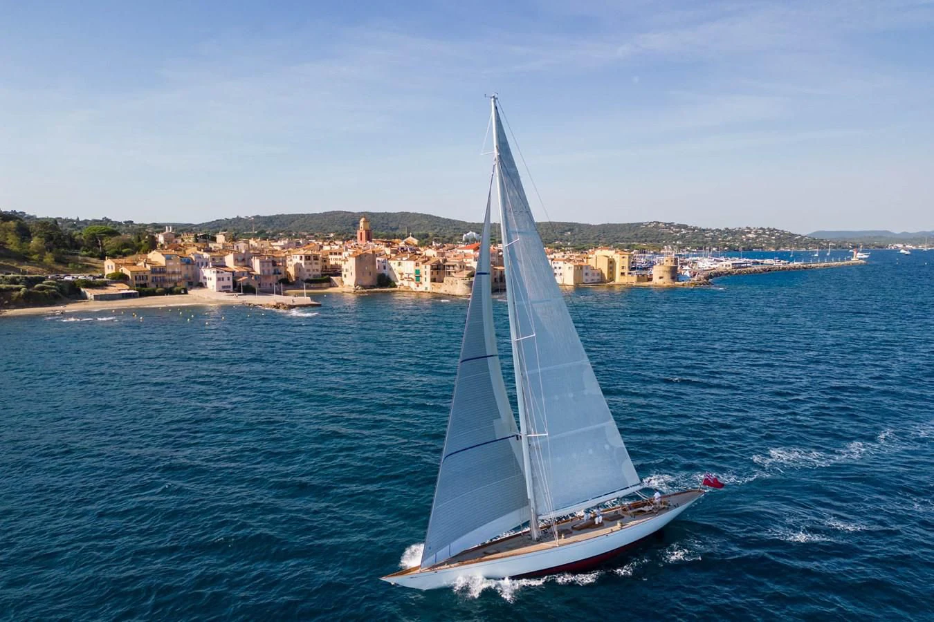 a sailboat on the water aboard SAVANNAH Yacht for Sale