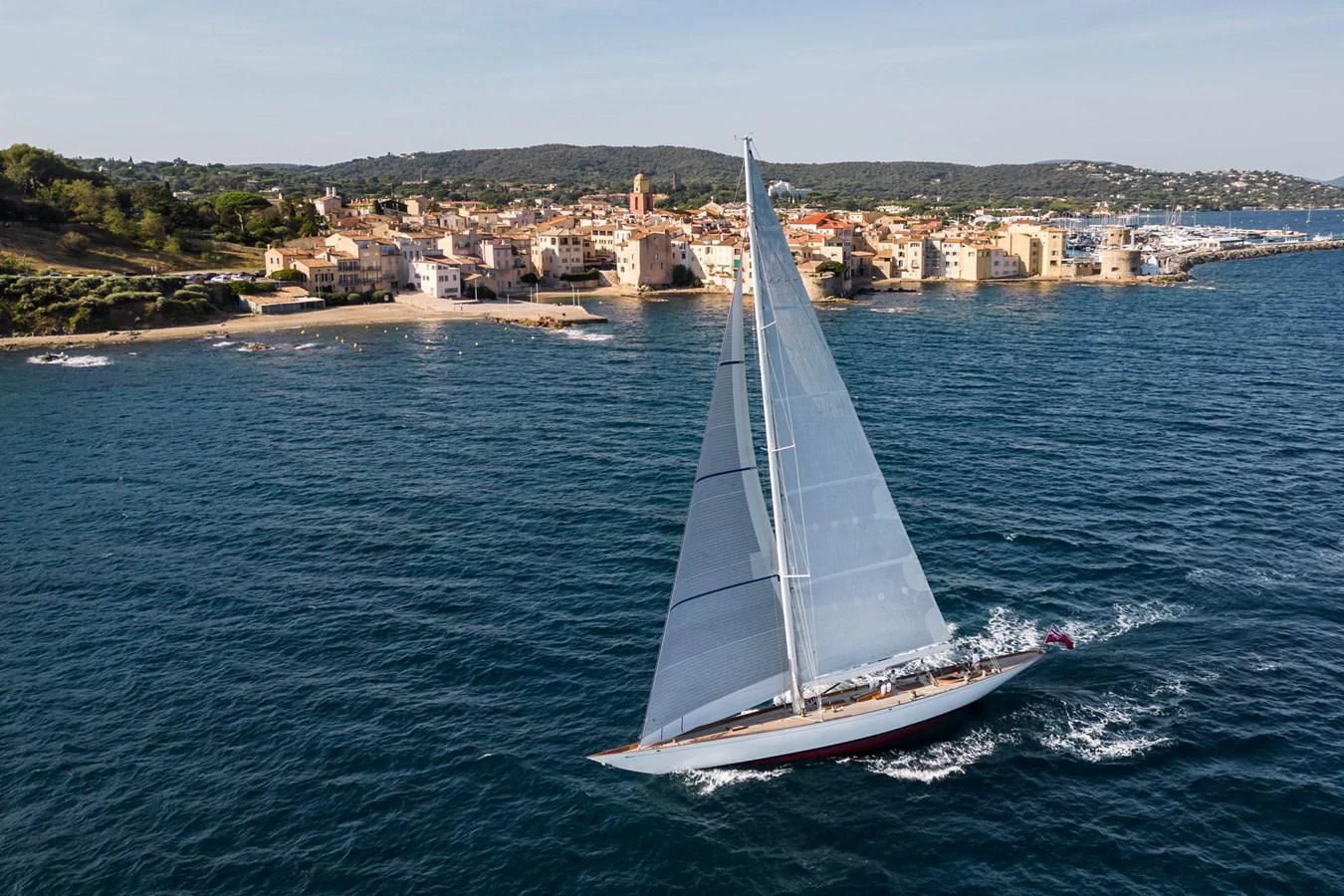 a sailboat on the water aboard SAVANNAH Yacht for Sale